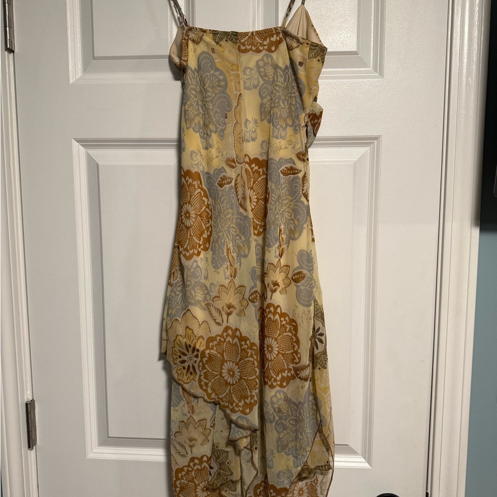Speechless High Low Floral Dress in Cream and Brown - Picture 3 of 3